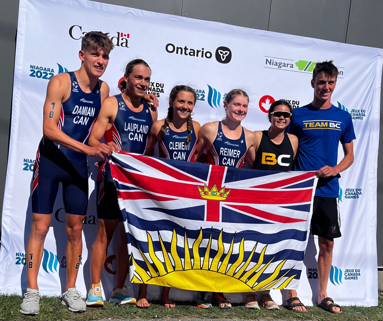 Team BC Celebrates Triathlon Gold in Mixed Relay at Canada Summer Games Triathlon BC